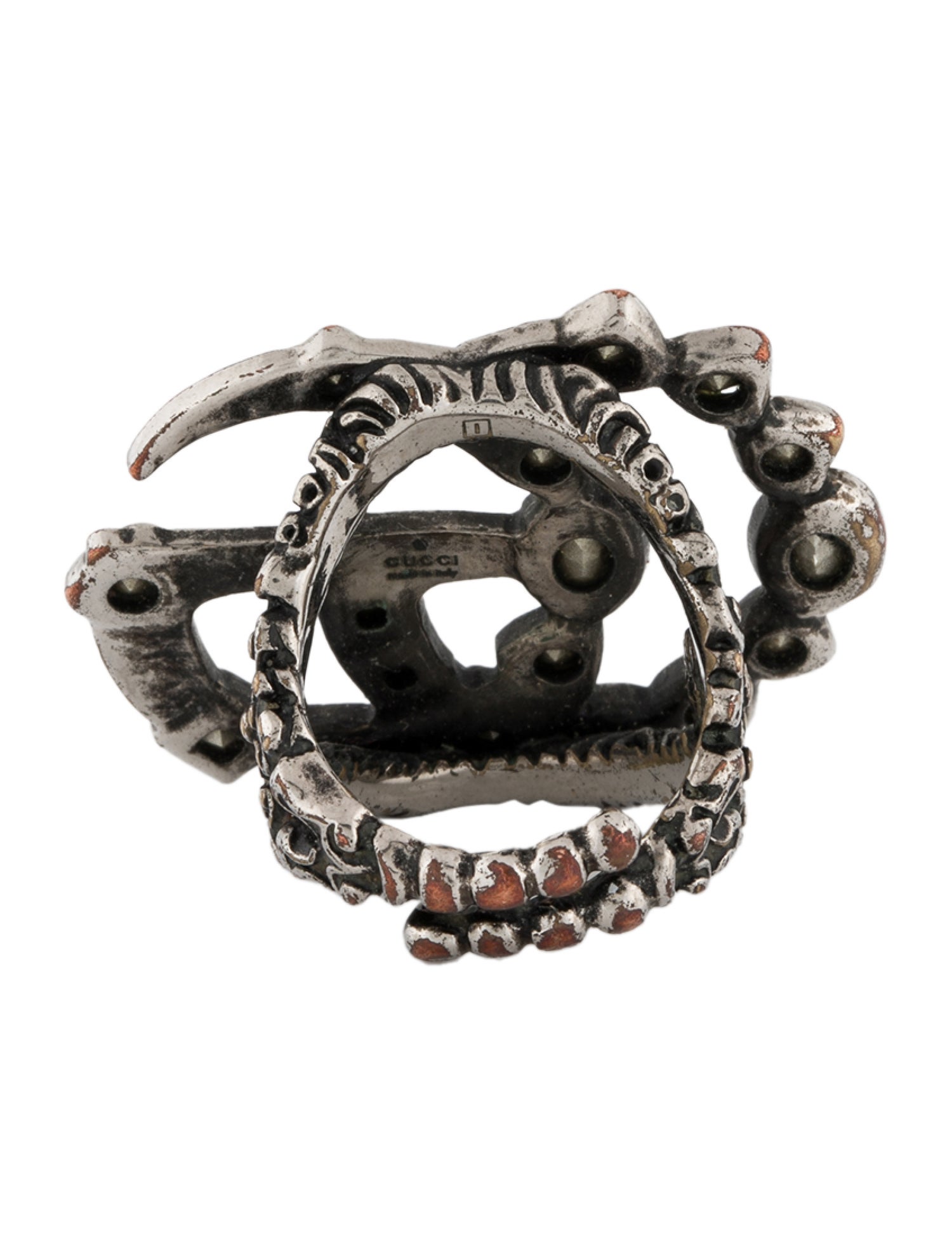 Gucci Crystal Cocktail Ring